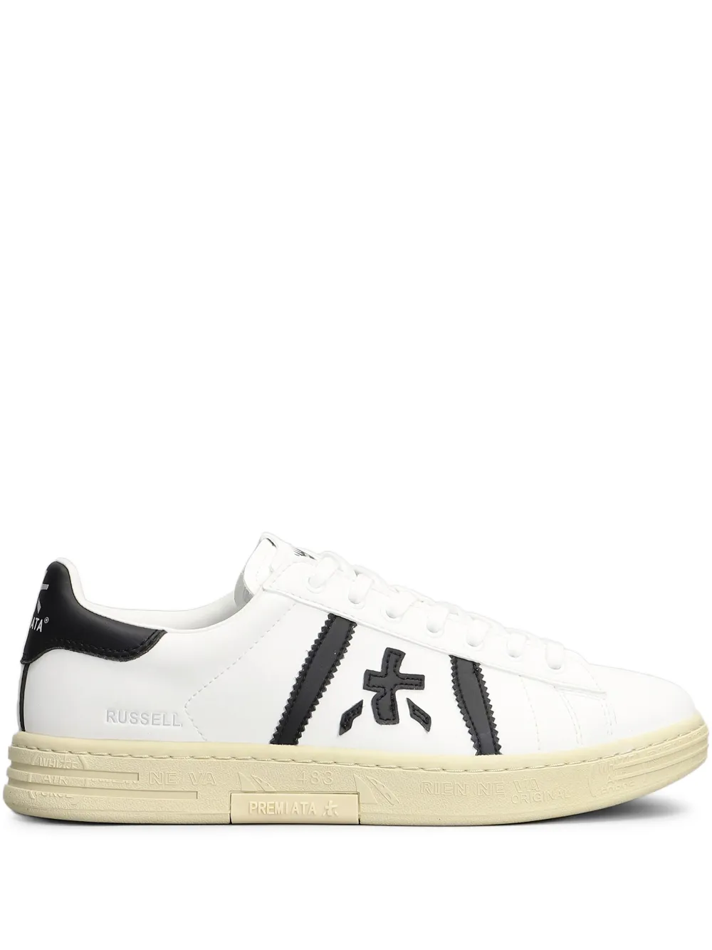 Premiata Russell sneakers met logopatch – Wit