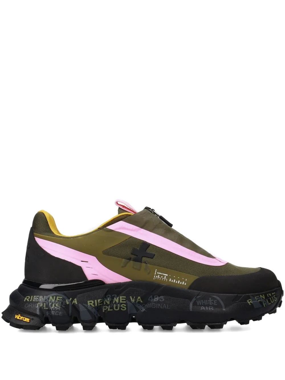 Premiata Sciliard Sneakers mit Reißverschluss – Grün (SCILIARD438)
