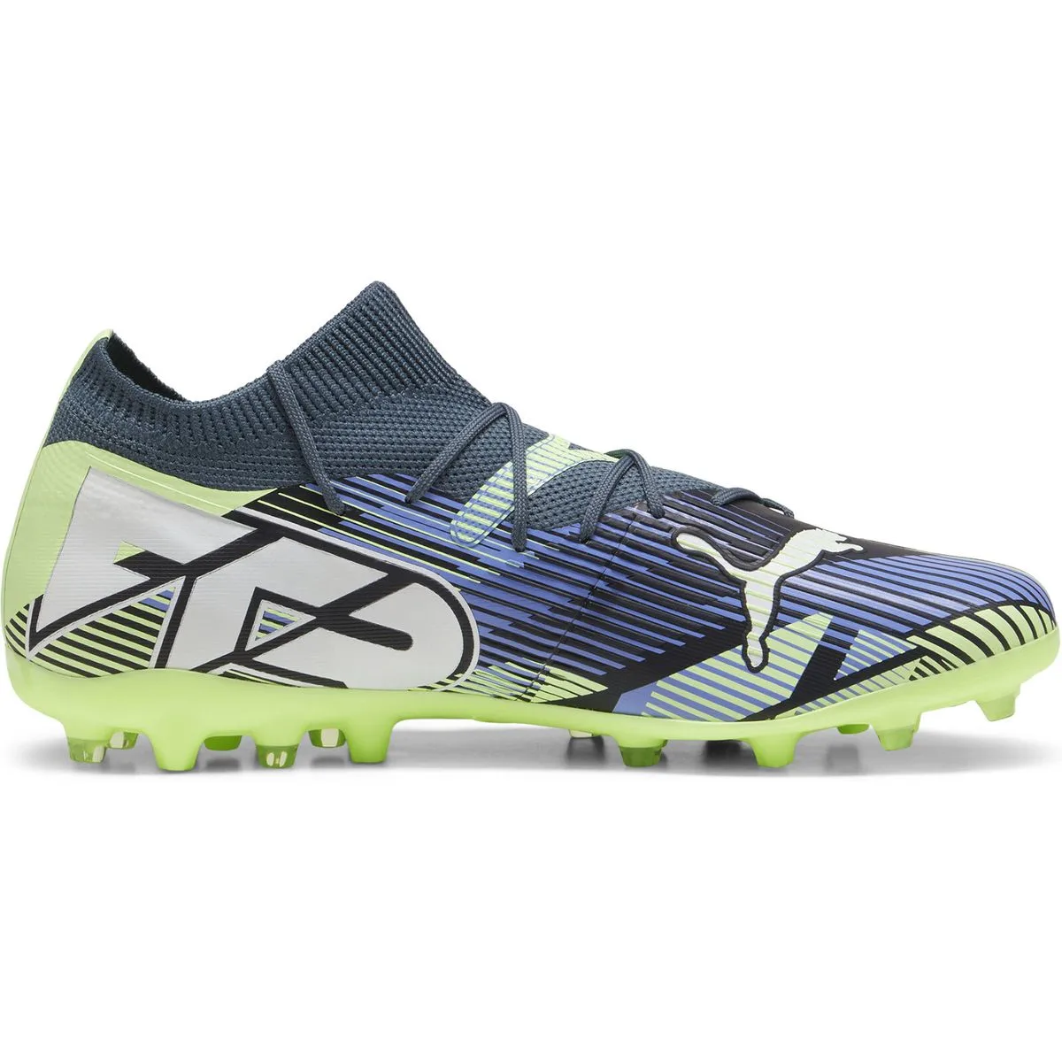 Puma Future 7 Match MG Fußballschuhe 01 – bluemazing/puma white/electric peppermint 46.5 für Herren, grau, Größe 44 ½ EU / 10 UK (107934)