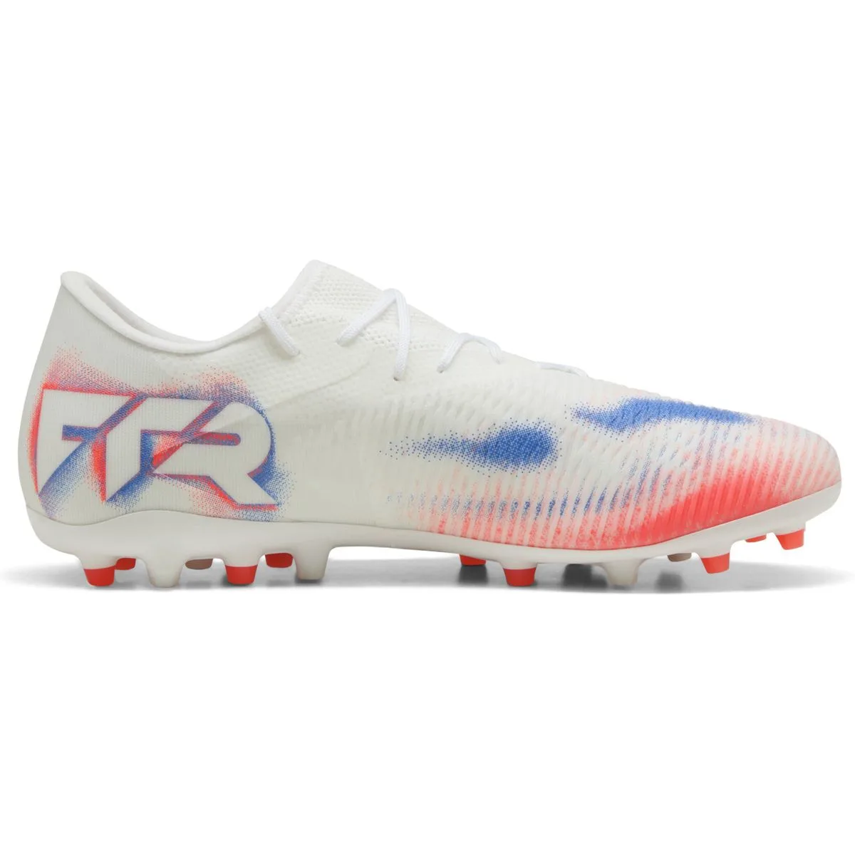 Puma Future 8 Match Low MG Fußballschuhe 01 – PUMA white/PUMA black/glowing red 44.5 für Herren, weiß, Größe 44 ½ EU (108600)