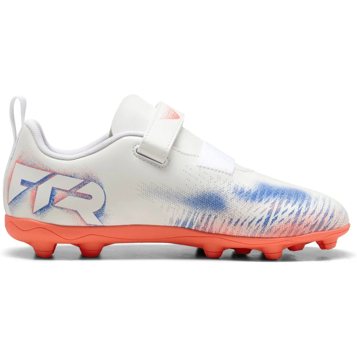 Puma Future 8 Play FG/AG Fußballschuhe Kinder 01 – PUMA white/PUMA black/glowing red 35.5 für Kinder, weiß, Größe 35 EU (108630)