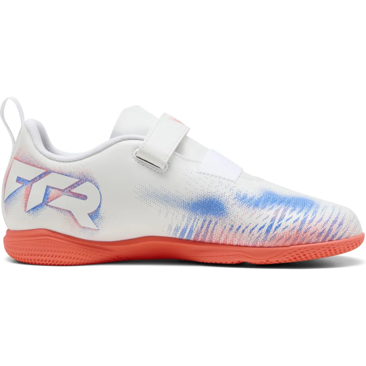 Puma Future 8 Play IT Fußballschuhe Kinder 01 – PUMA white/PUMA black/glowing red 34 für Kinder, weiß, Größe 28 EU / 10 Kids UK (108629)