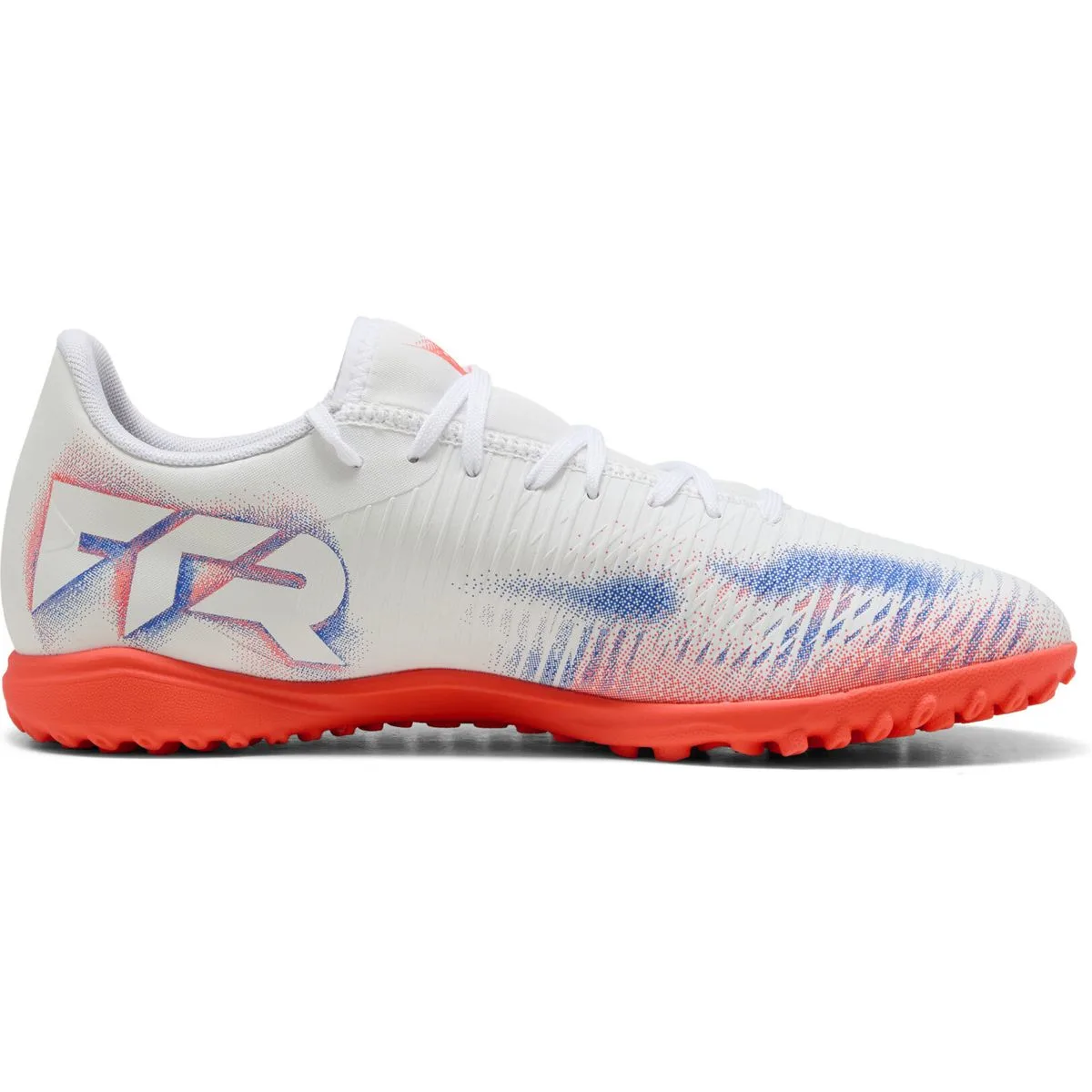 Puma Future 8 Play TT Multinocken-Fußballschuhe 03 – heat fire/puma black/ravish 44 für Herren, weiß, Größe 44 EU (108605)