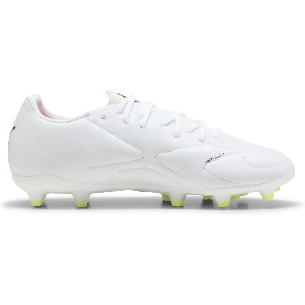 Puma King 20 Match FG/AG Fußballschuhe Kinder 01 – PUMA white/glowing red/yellow alert 35.5 für Kinder, weiß, Größe 35 ½ EU (108488)