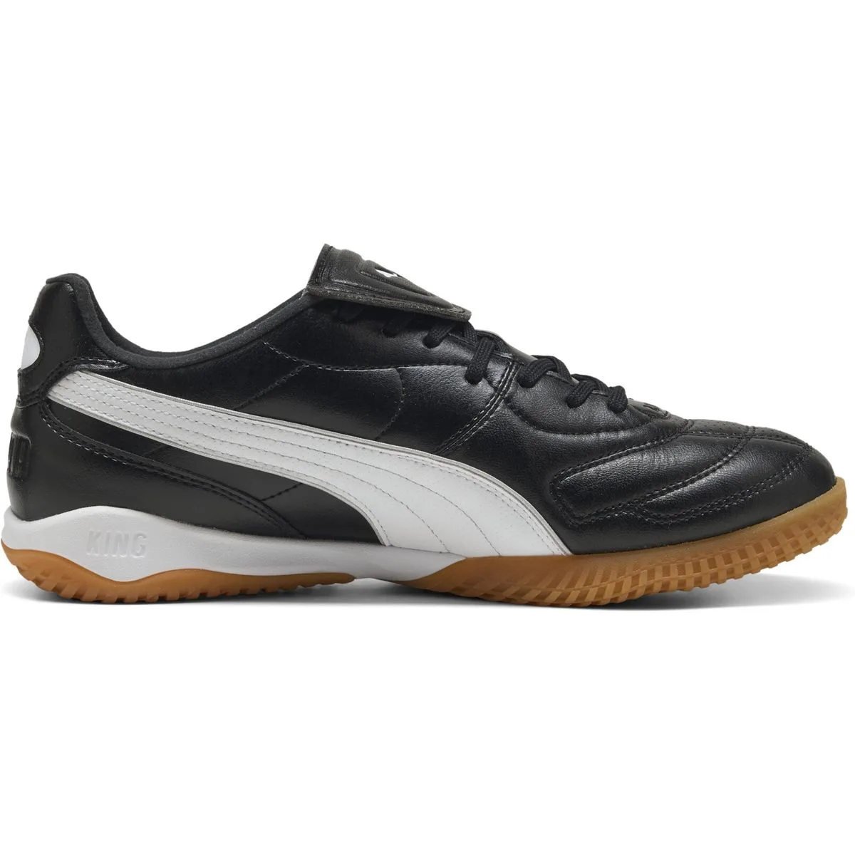 Puma King Liga IT Fußballschuhe 01 – PUMA black/PUMA white/PUMA silver 43 für Herren, schwarz, Größe 44 ½ EU / 10 UK (108477)