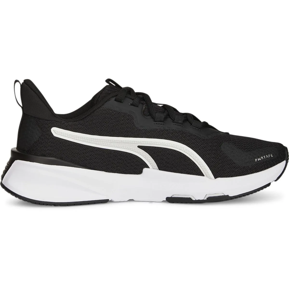 Puma PWRFRAME Training 2 Trainingsschuhe Damen 01 – PUMA black/PUMA silver/PUMA white 42.5 für Damen, schwarz, Größe 43 EU / 9 UK (377891)