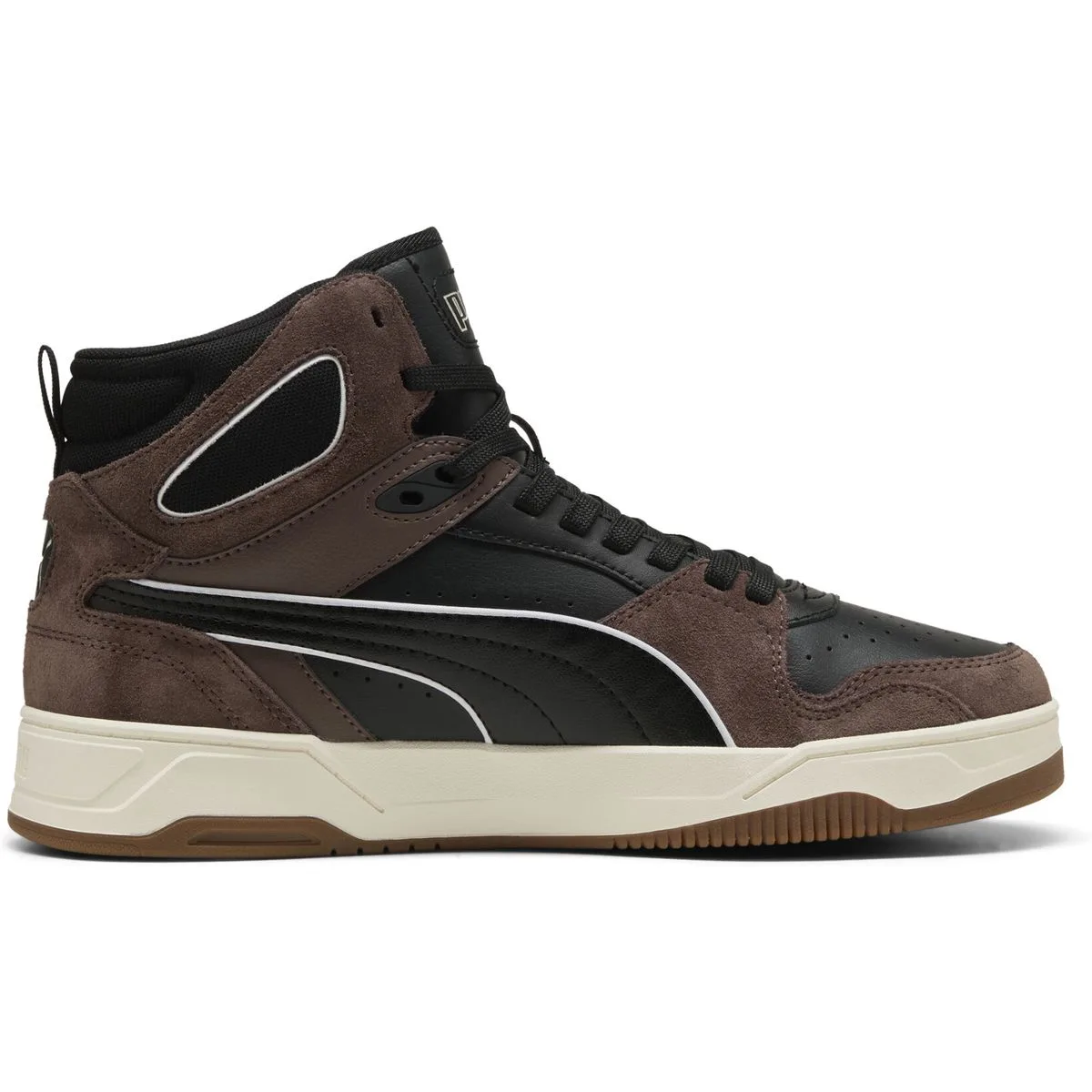 Puma RBD Break Mid Suede Sneaker 01 – cool dark gray/vapor gray/gum 42.5 für Herren, braun, Größe 44 ½ EU / 10 UK (402452)