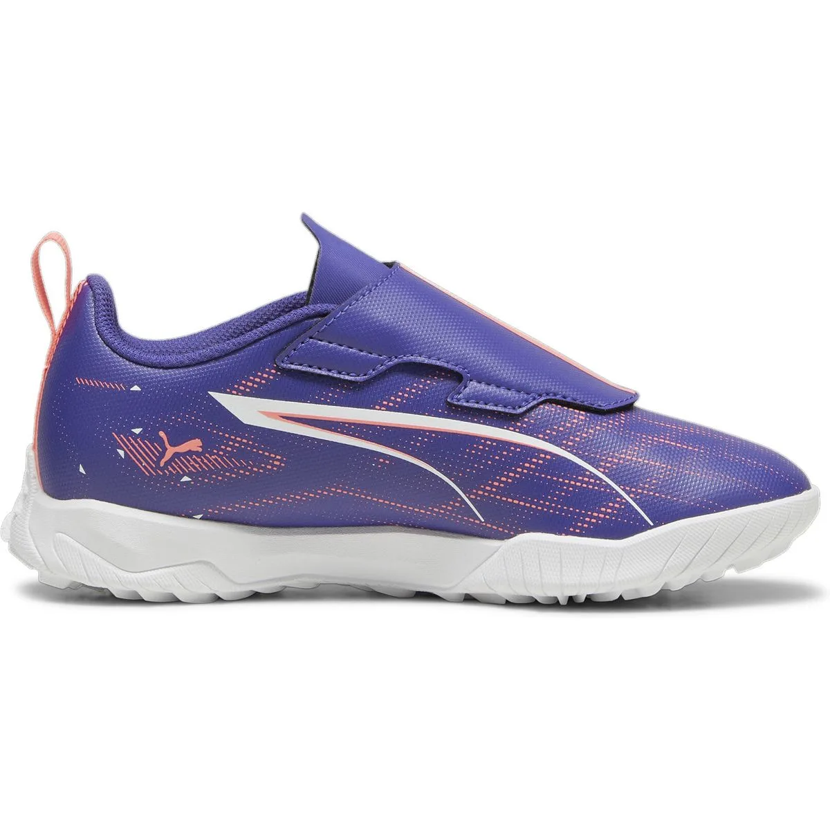 Puma Ultra 5 Play TT Multinocken-Fußballschuhe Kinder 01 – lapis lazuli/puma white/sunset glow 31 für Kinder, blau, Größe 28 EU / 10 Kids UK (107909)