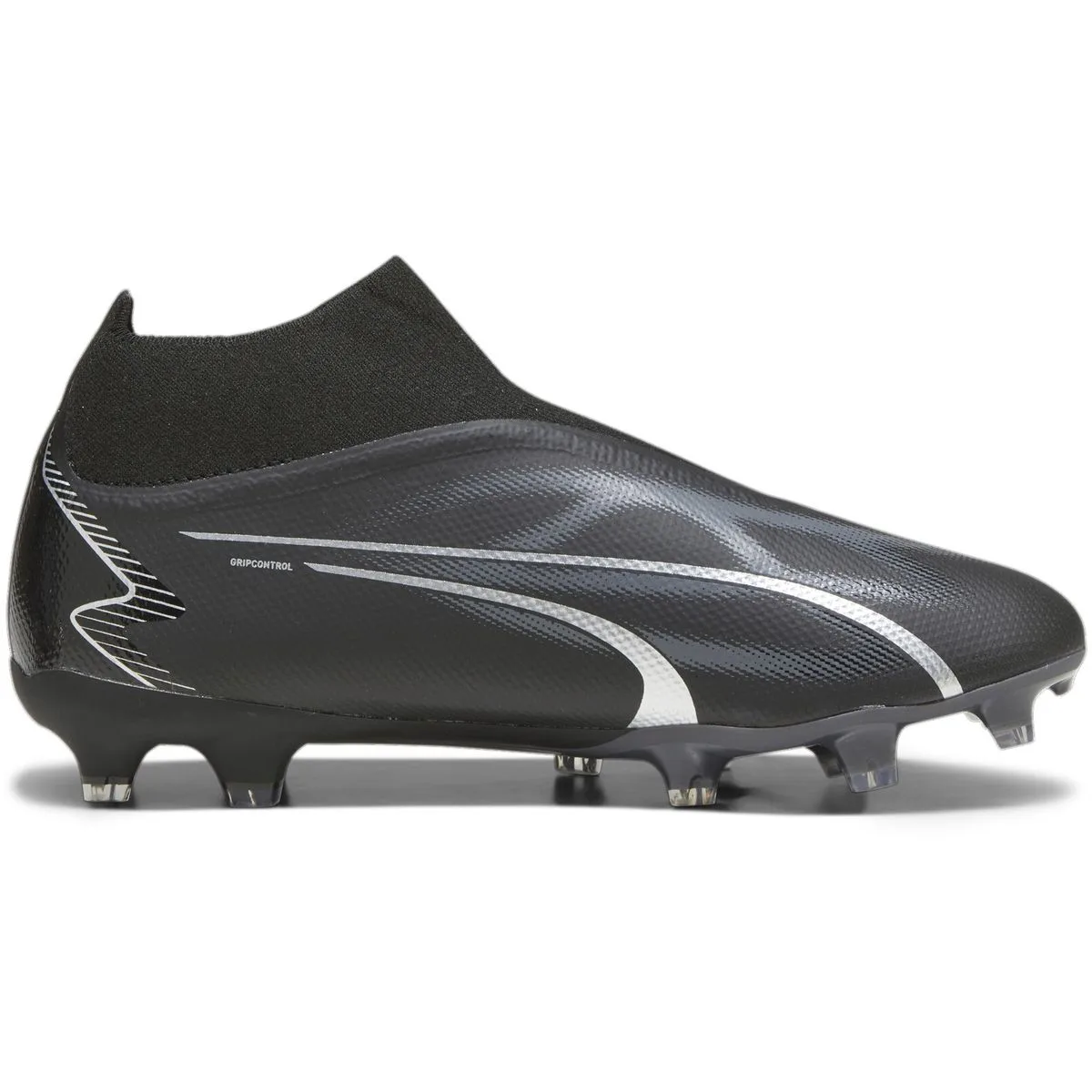 Puma Ultra Match+ Laceless FG/AG Fußballschuhe Herren 01 – PUMA white/PUMA black/fire orchid 45 für Herren, schwarz, Größe 42 EU / 8 UK (107511)
