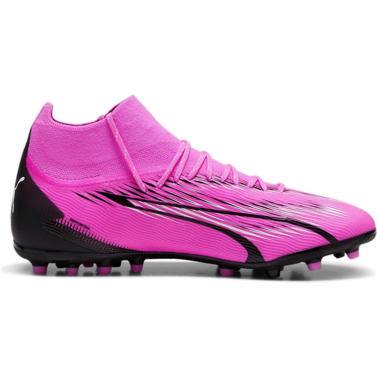 Puma Ultra Pro MG Fußballschuhe Herren 01 – poison pink/puma white/puma black 42.5 für Herren, pink, Größe 42 ½ EU (107752)
