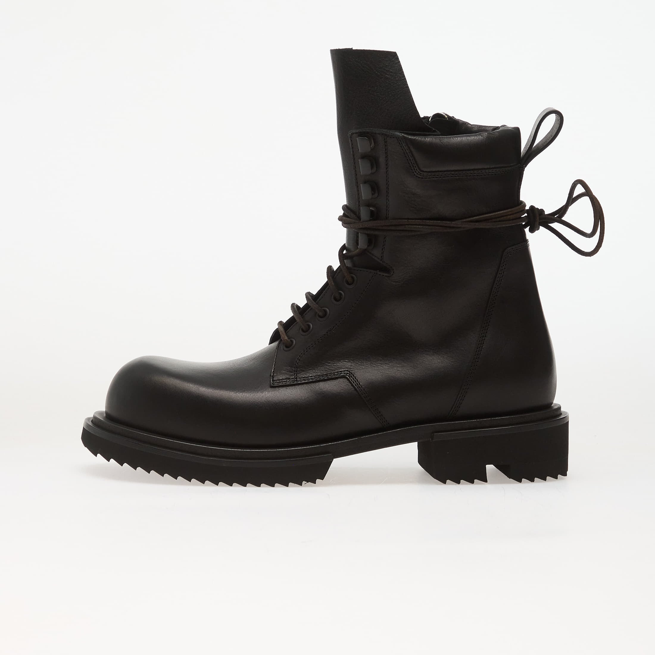 Rick Owens Gabe Lace-up Leather Boots BLACK (RU02F4829 LOO 09)