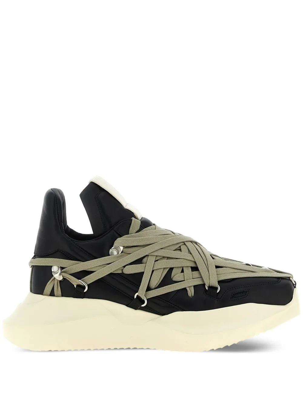Rick Owens Megalace Geth Runner Sneakers – Schwarz (RU02E1812LCOW1)