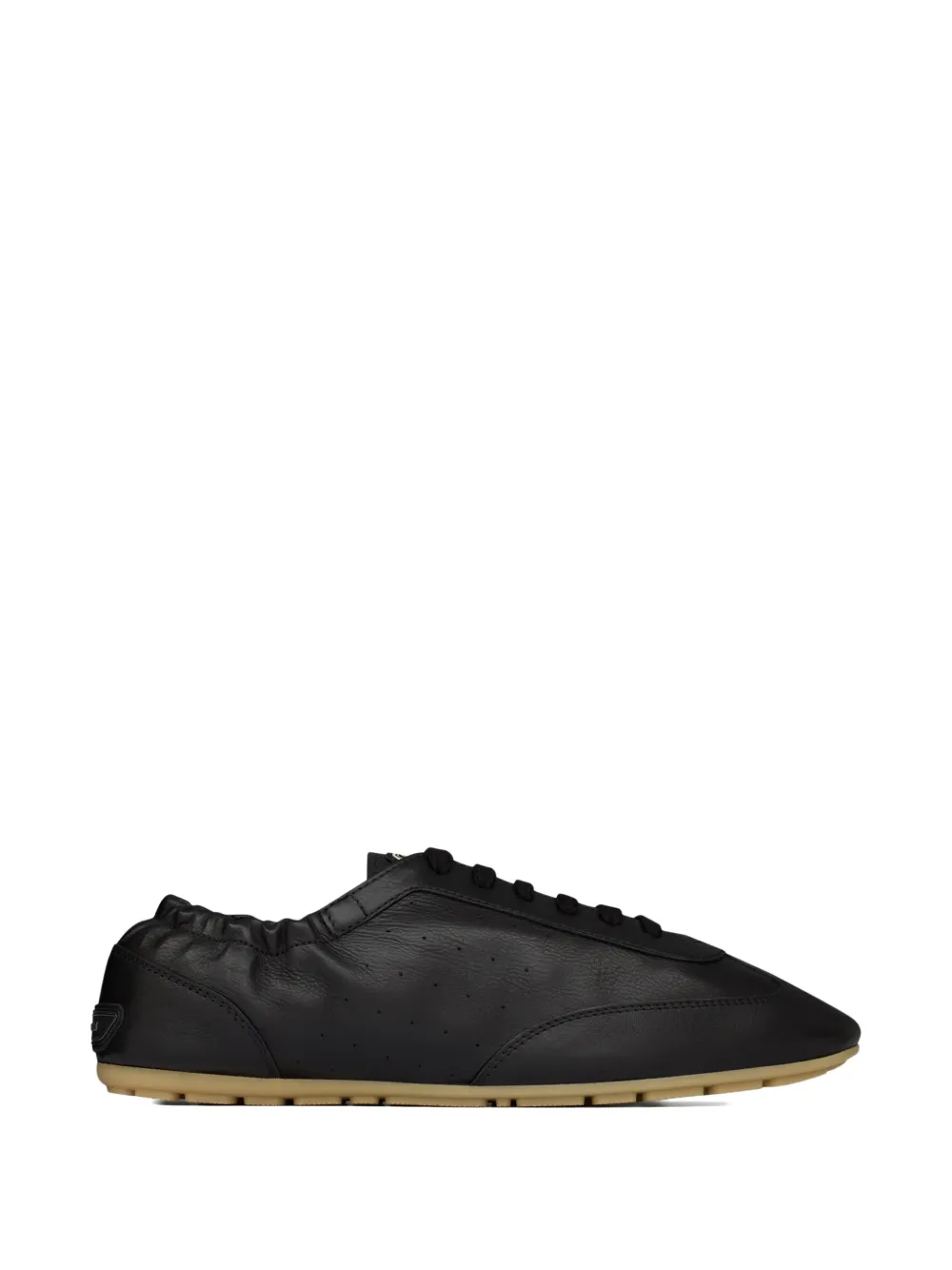 Saint Laurent Lewis leren sneakers – Zwart (86260625V00)