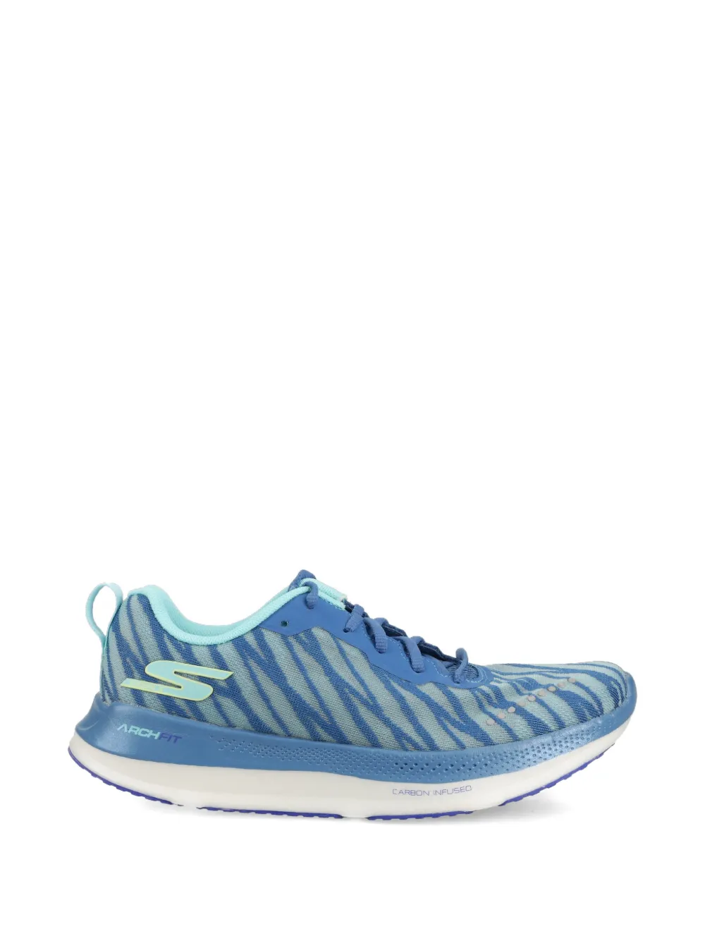 Skechers Go Run Razor Excess 2 Sneakers mit Zebrastreifen – Blau (172035)