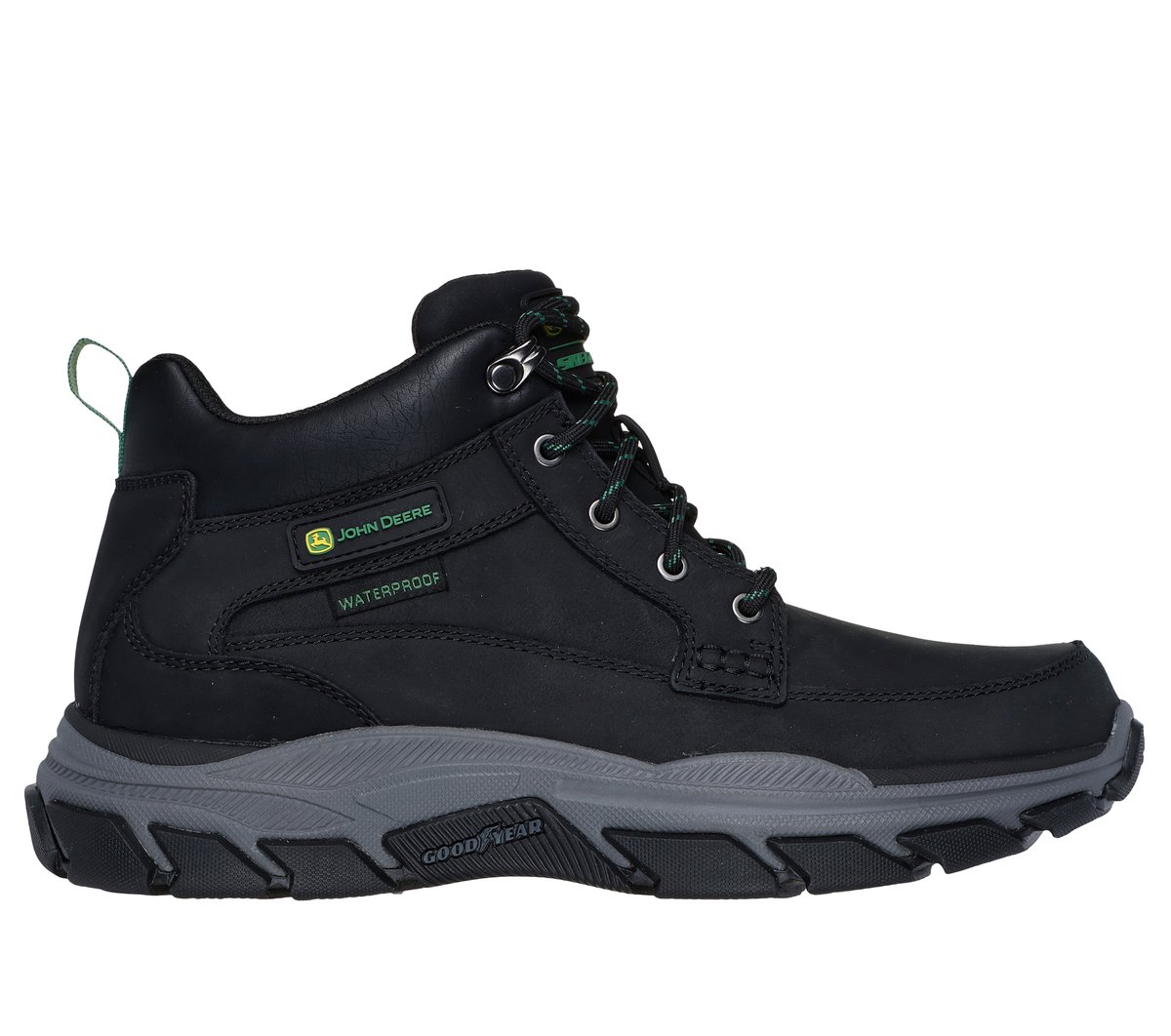 Skechers John Deere Waterproof: Respected – Landin Laars CM Zwart, Maat 42 (256003BLK)
