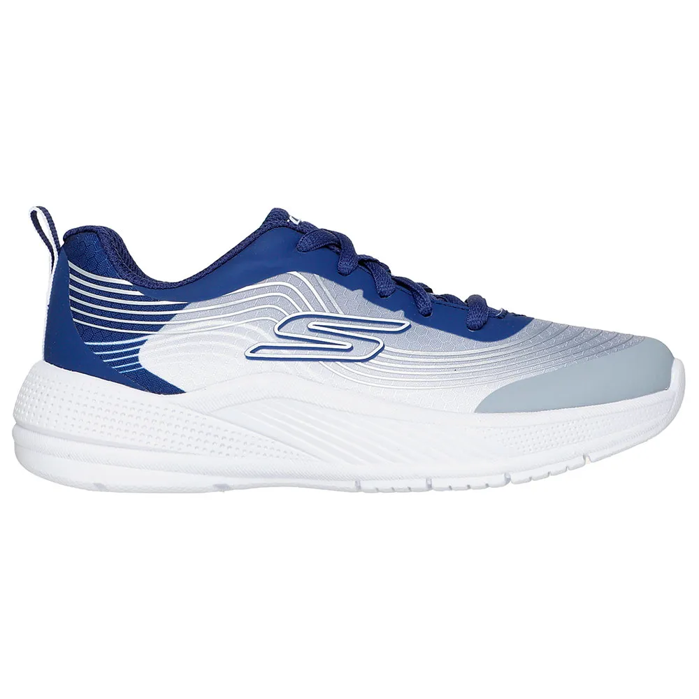 Skechers Microspec NavyGray.&White Textile / Navy Synthetic / Gray Trim (403927L-NVLG)