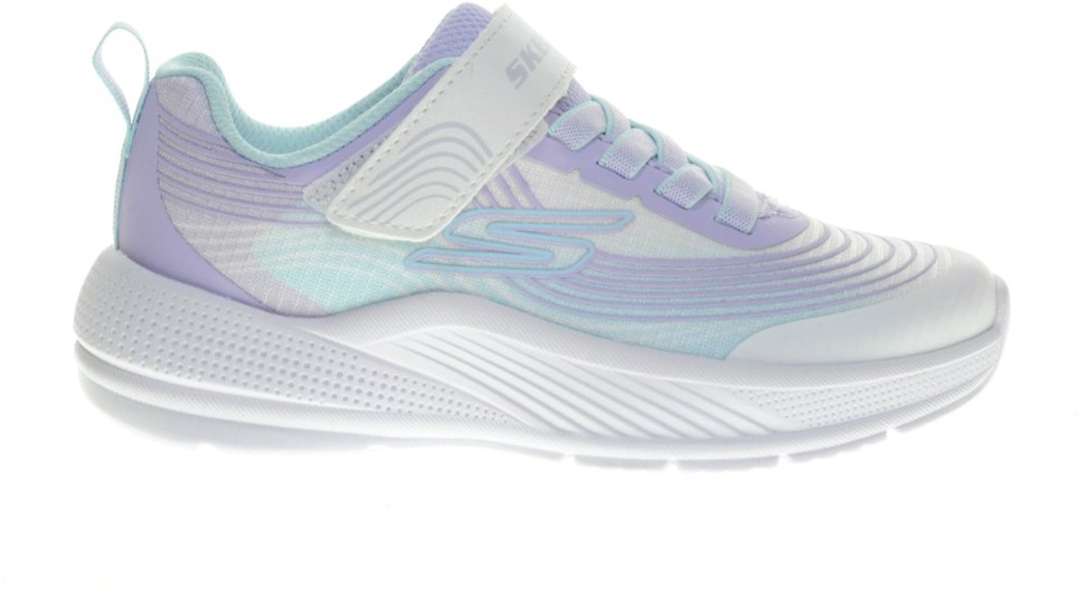Skechers Microspec White Mesh / Lavender Trim / Mint Trim (303575-WLVM)