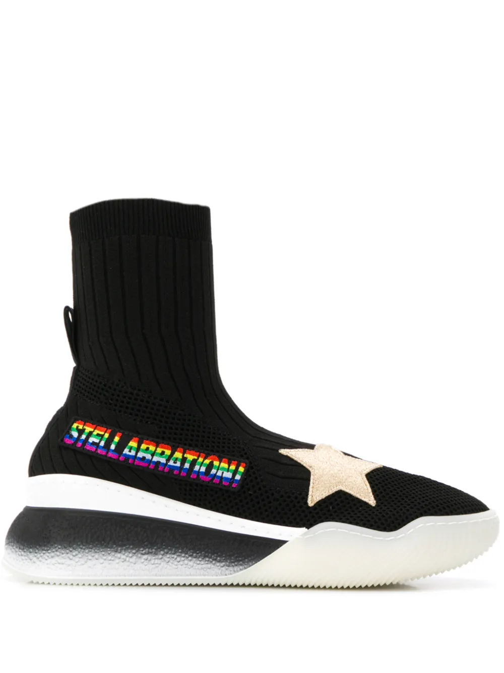 Stella McCartney Klassische Sock-Sneakers – Schwarz (558863W1NF5)