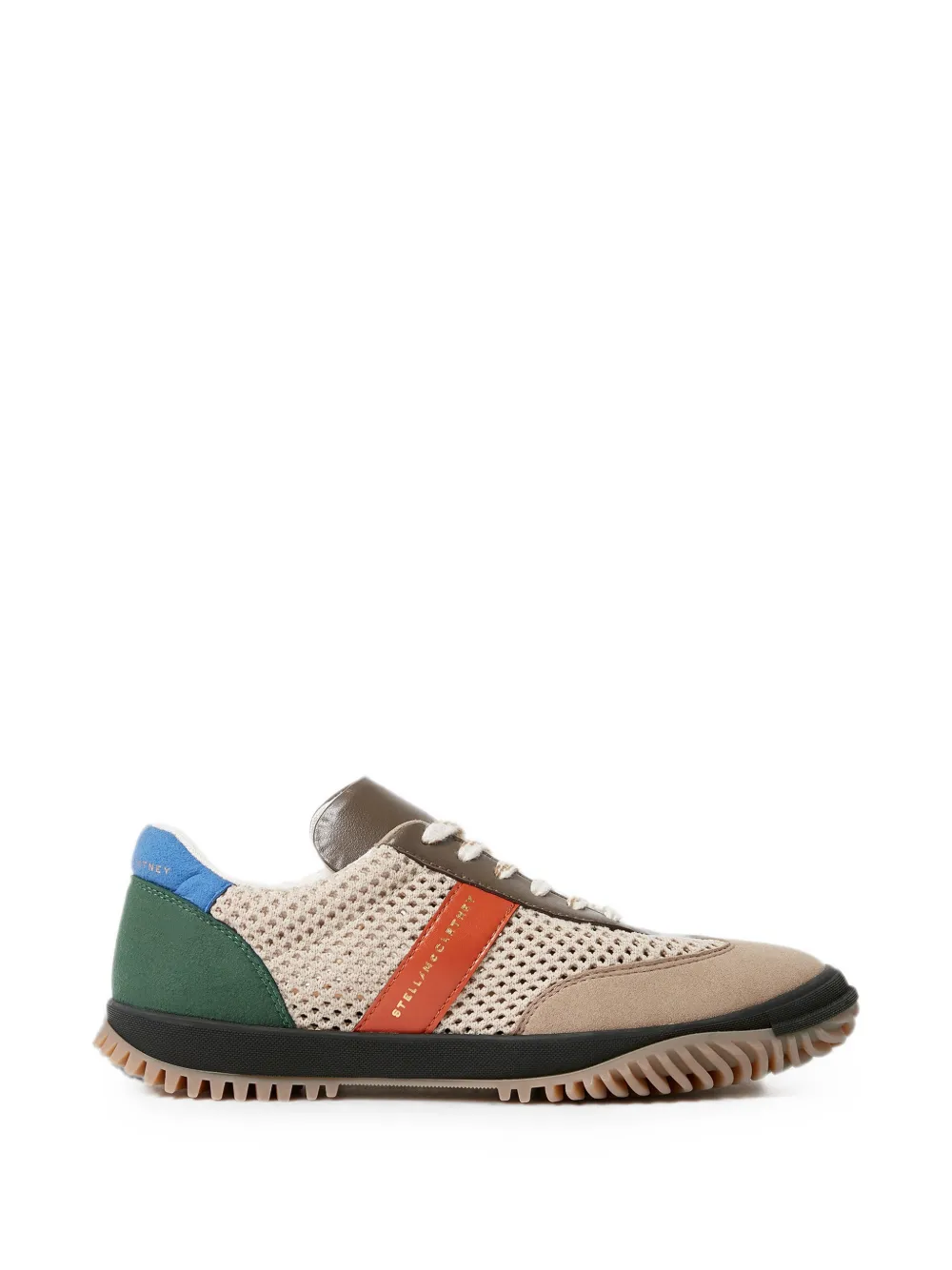 Stella McCartney Sneakers met mesh vlakken – Beige (810701E0032)