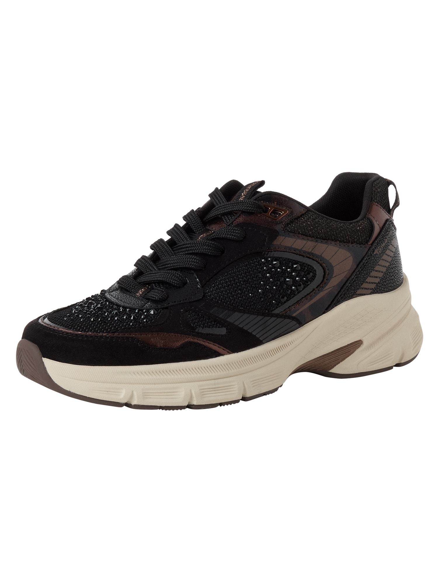 Tamaris sneaker Donkerbruin / Zwart (2328667)