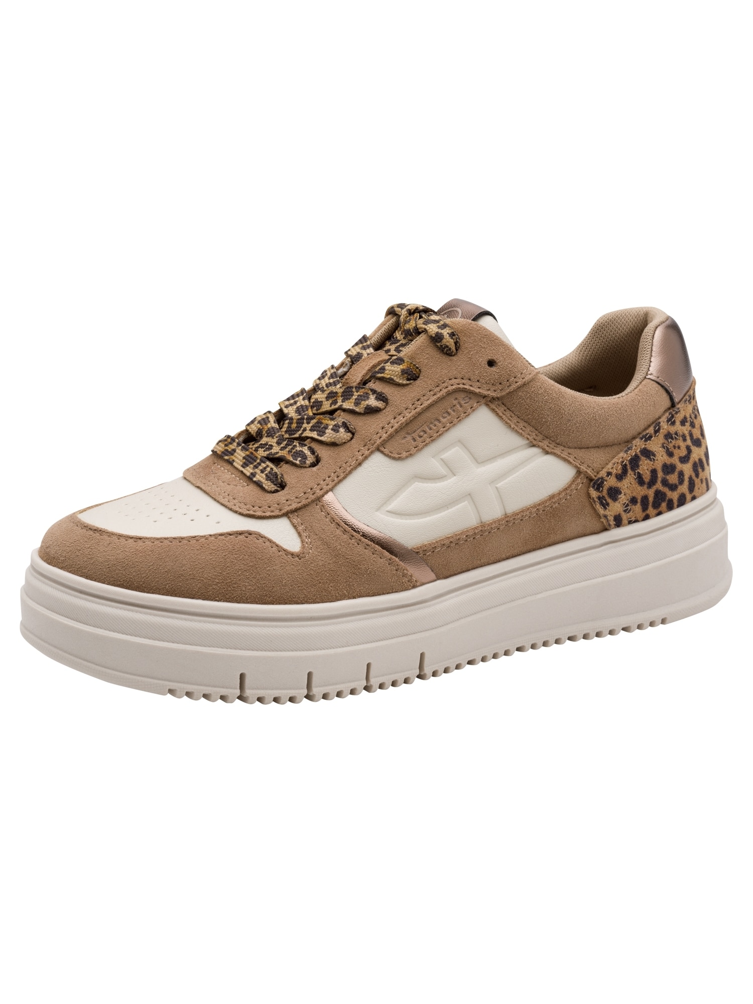 Tamaris sneaker Lichtbeige / Karamel / Brons / Zwart (2317770)