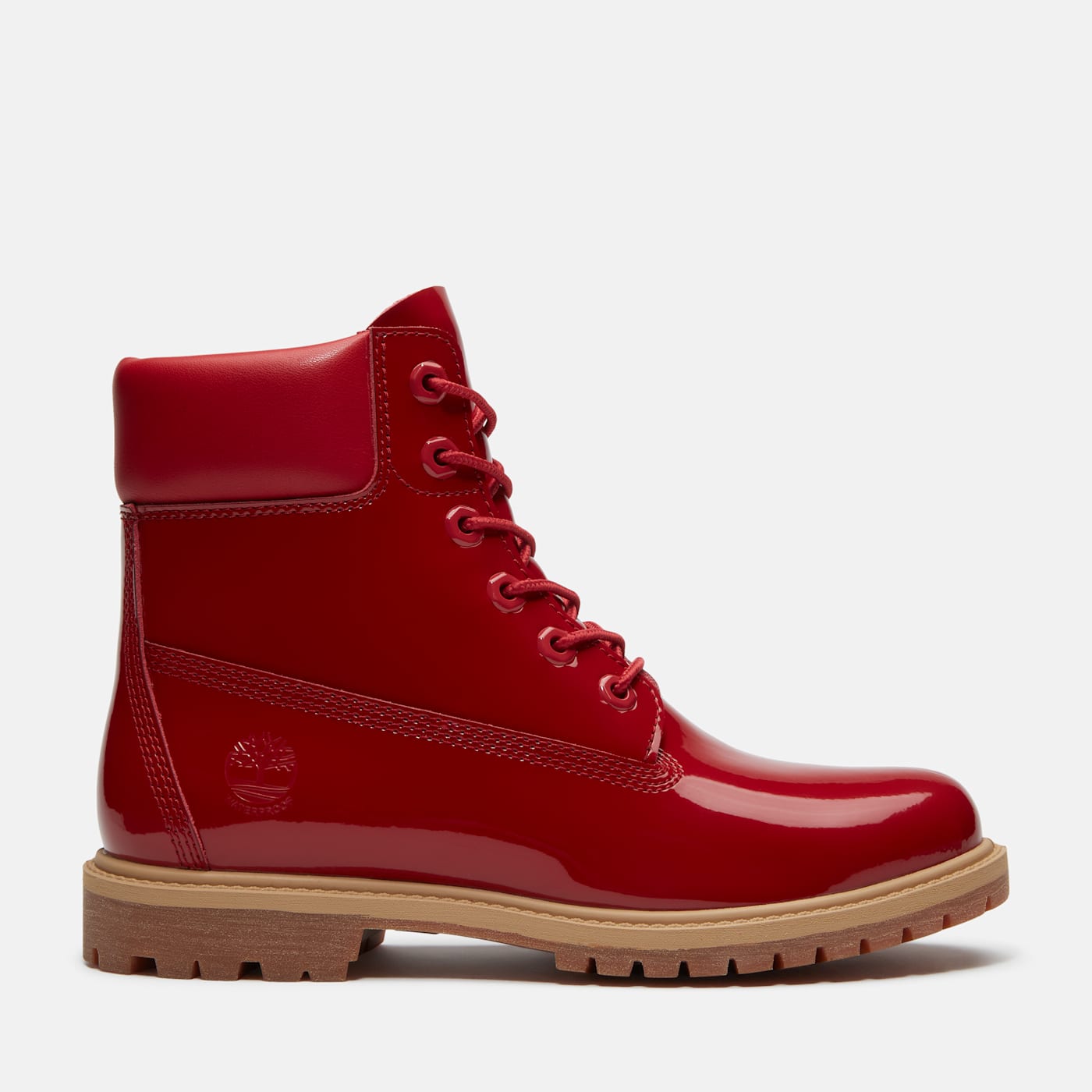 Timberland 6″ Premium Waterproof Boot Patent Medium Red (TB0A43F8-A5G)