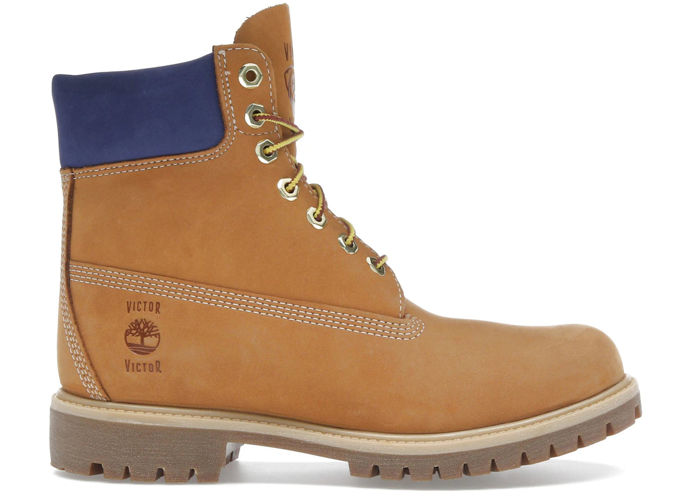 Timberland 6″ Premium Waterproof Boot Victor Wheat Navy (2025) (TB0A2P6W-A6N)