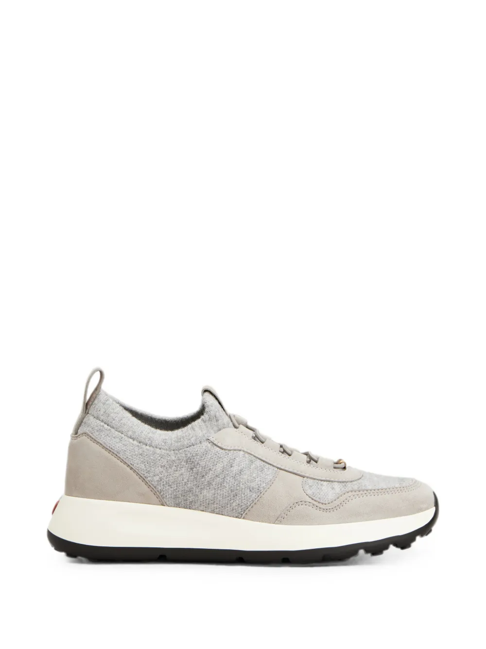 Tod’s Red Dot Sock-Sneakers aus Strick und Wildleder – Grau (XXW79K0KN80VOE)