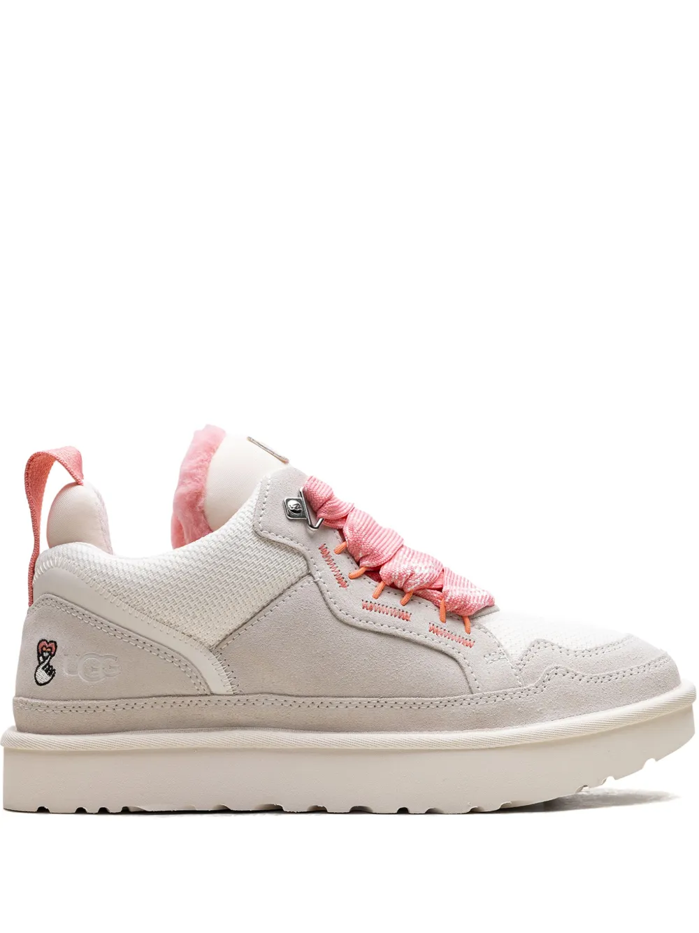 UGG Lowmel Love ’25 Jasmine/Tropical Pink sneakers – Wit (1172170)