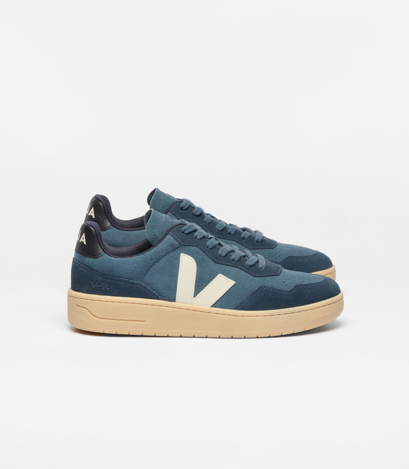 VEJA V-90 Sneakers aus Wildleder – Blau (VD0303848)