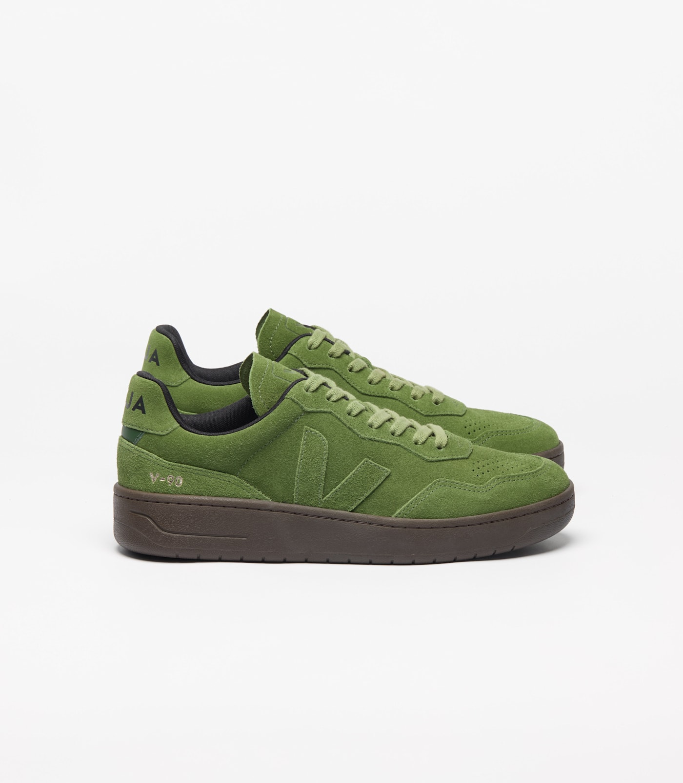 VEJA V-90 Sneakers aus Wildleder – Grün (VD0320928)