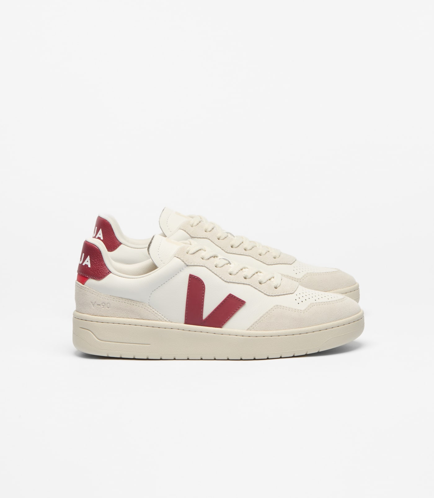 VEJA V-90 leather sneakers – Beige (VD2021723)