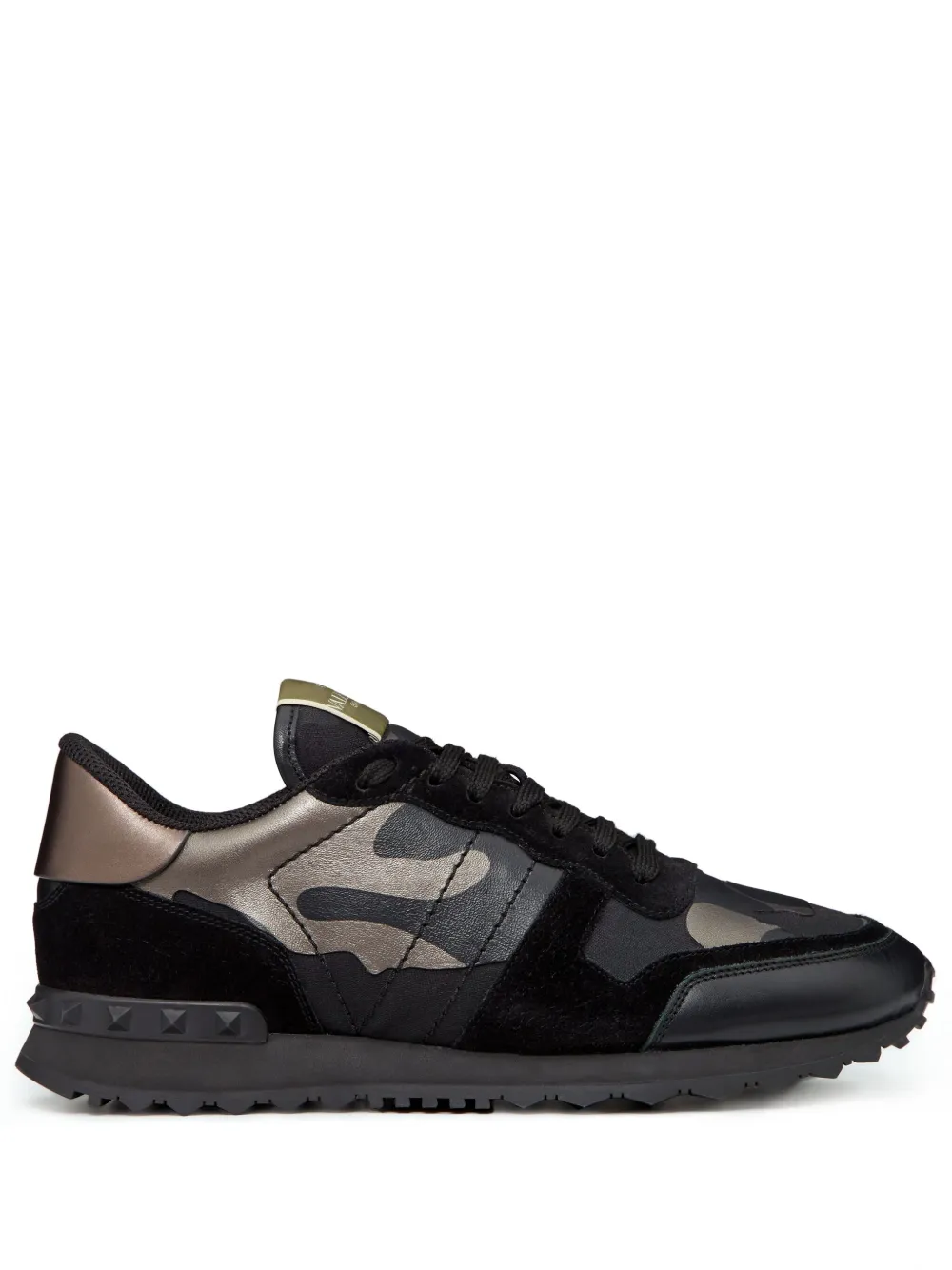 Valentino Garavani Rockrunner Sneakers mit Camouflage-Print – Schwarz (YS0723NTA)