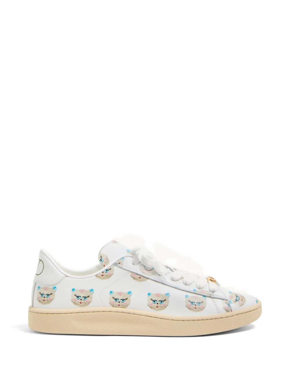 Valentino Garavani Royco Sneakers mit Chat de la Maison-Print – Weiß (WS0LX9EAM)