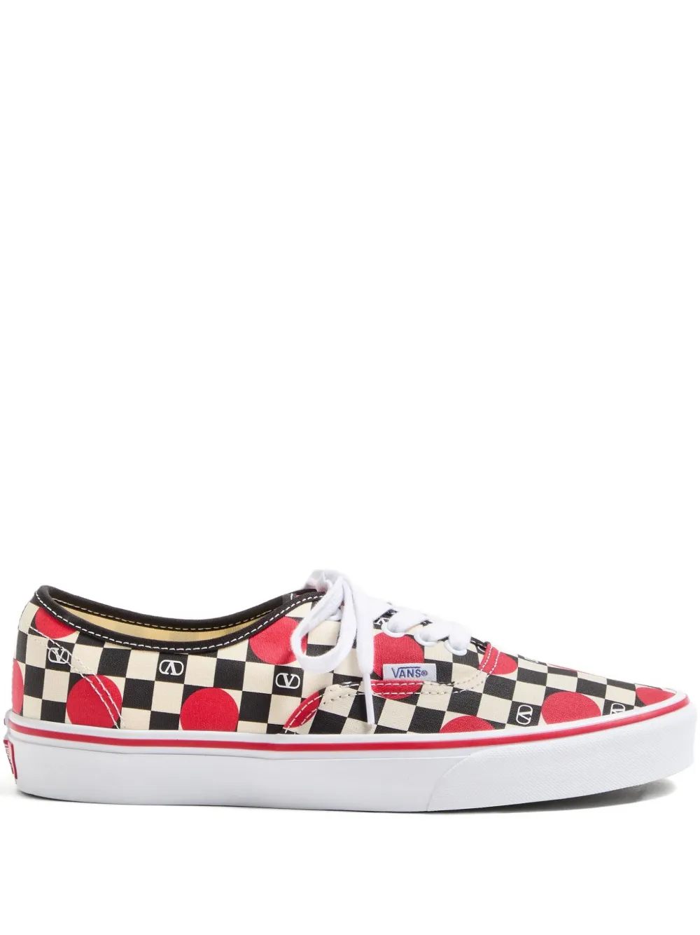 Valentino Garavani x Vans VLogo Checkerboard low-top sneakers met stippen – Beige (YS0M23WHX)
