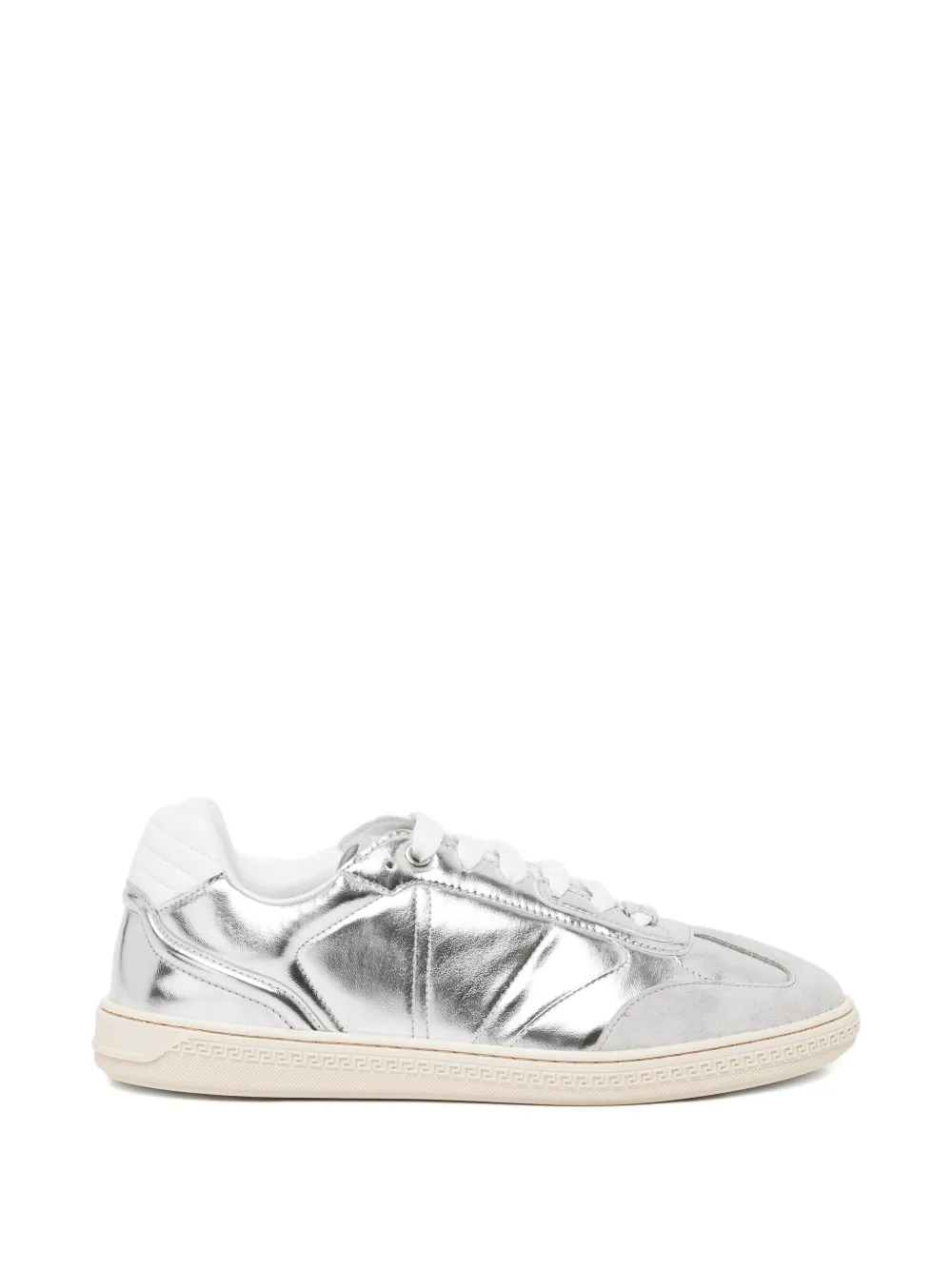 Versace Greca Court Sneakers im Metallic-Look – Silber (10218631A17248)