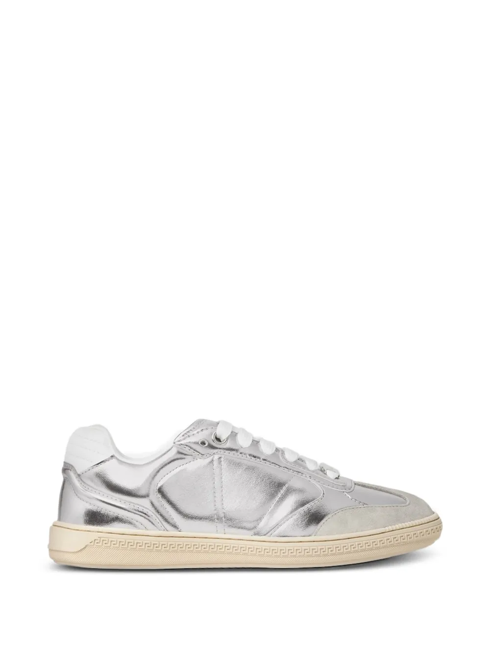 Versace Greca Court Sneakers in Metallic-Optik – Silber (10237981A17248)