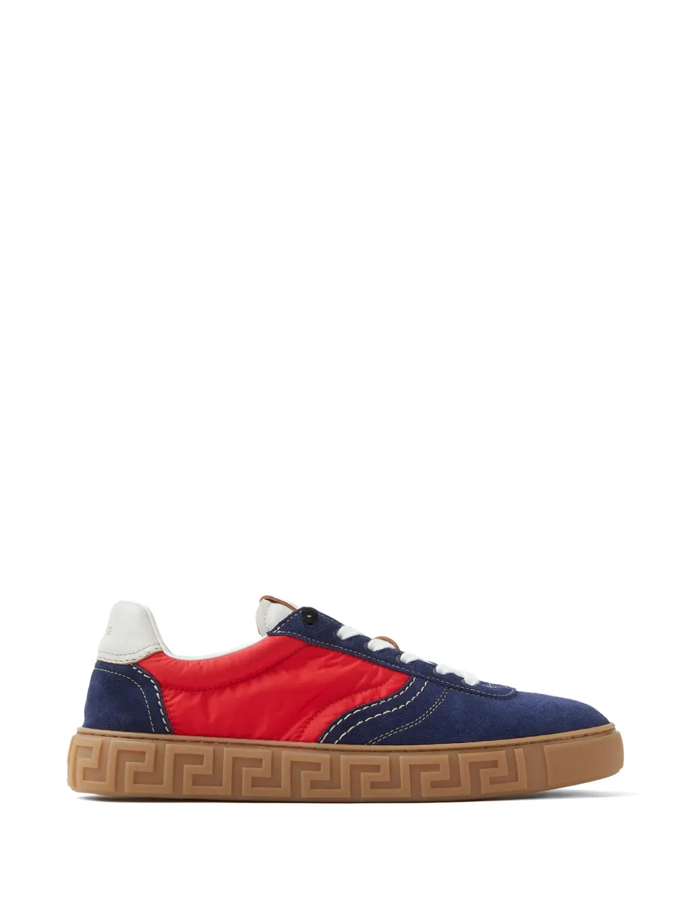 Versace Greca Sneakers aus Wildleder und Nylon – Braun (10242041A17775)