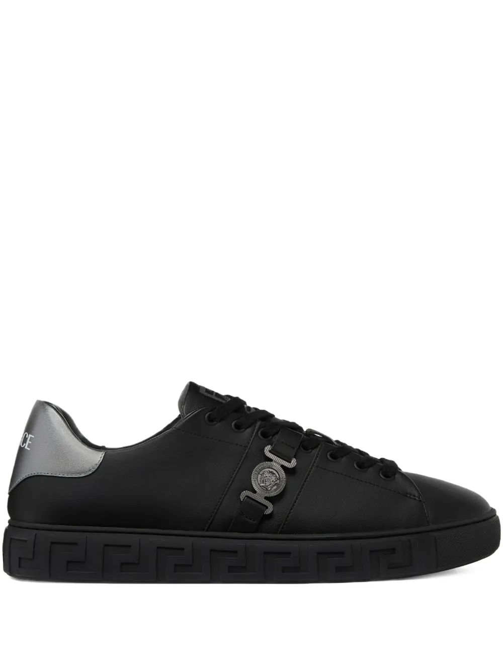 Versace Greca Sneakers mit La Medusa-Verzierung – Schwarz (10144601A15773)