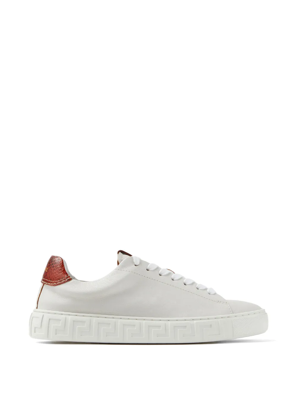 Versace Greca leren sneakers – Wit (10246531A17777)
