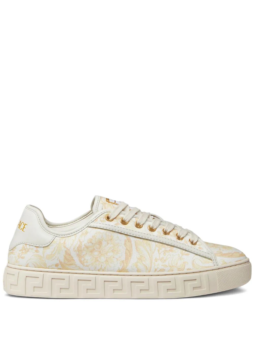 Versace Greca sneakers met print – Beige (10135681A17170)