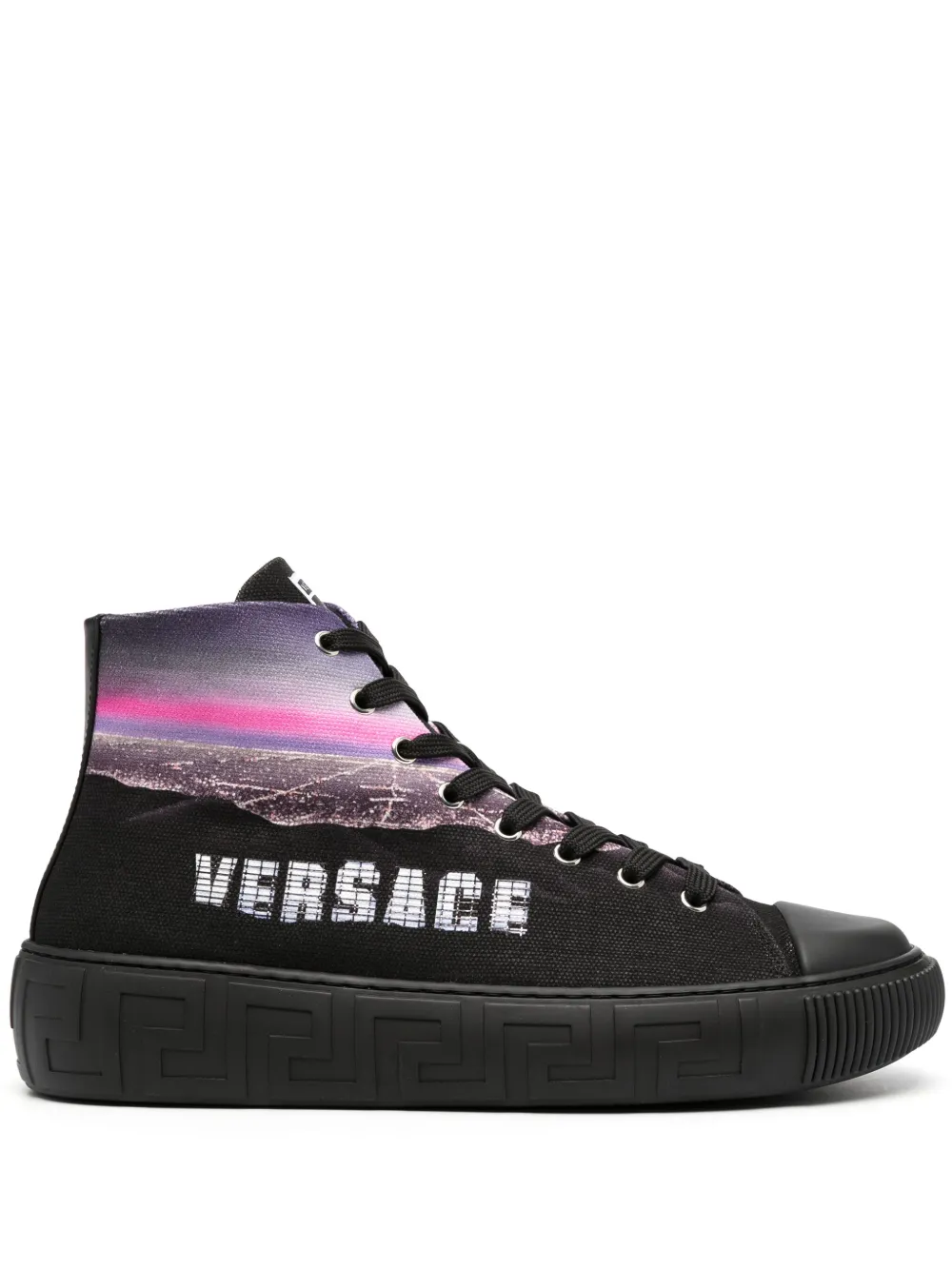 Versace Hills Greca High-Top-Sneakers – Schwarz (DSU84031A08927)