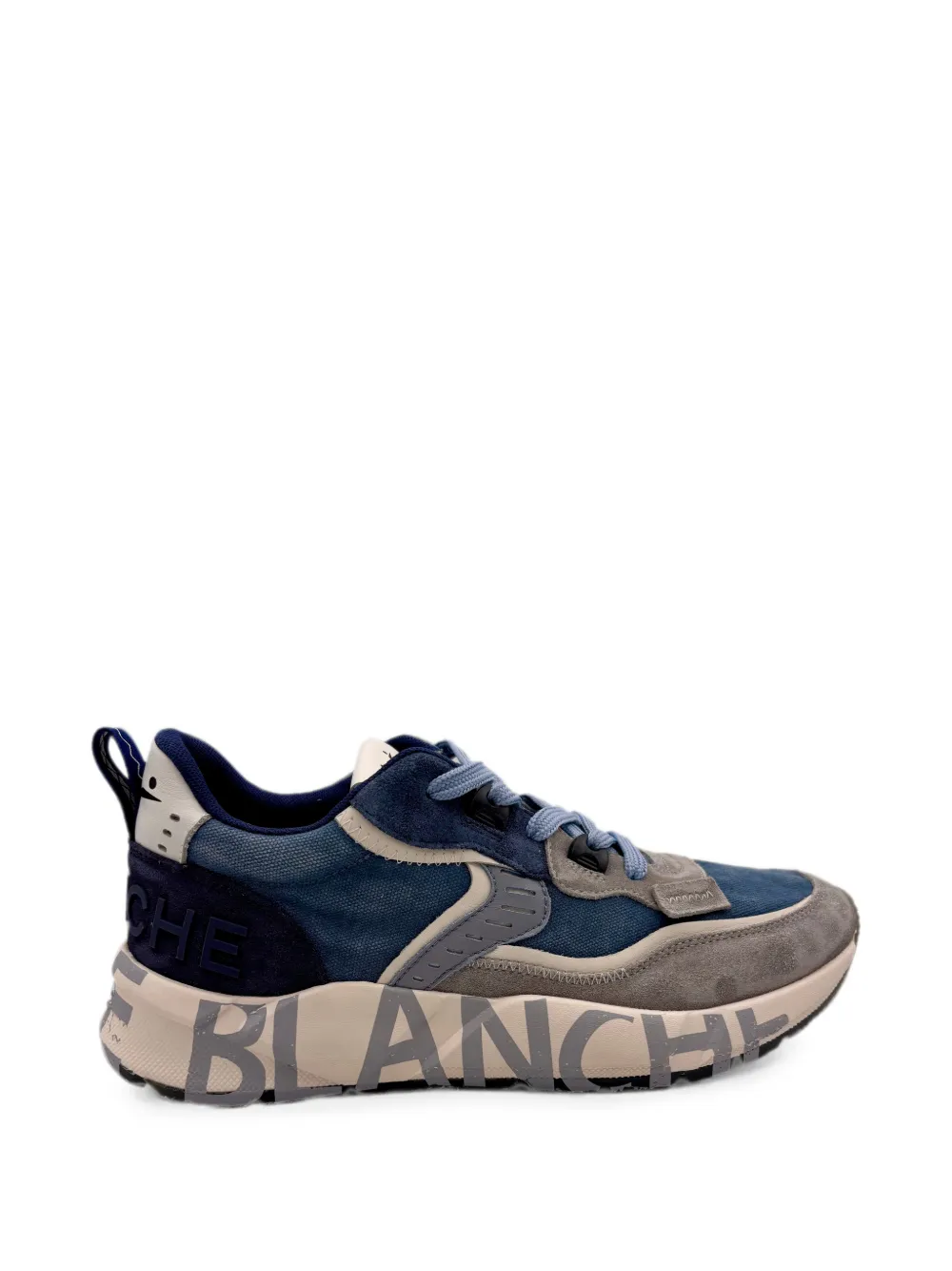 Voile Blanche Clubo1 sneakers met logoprint – Blauw (CLUBO1SUEDE)