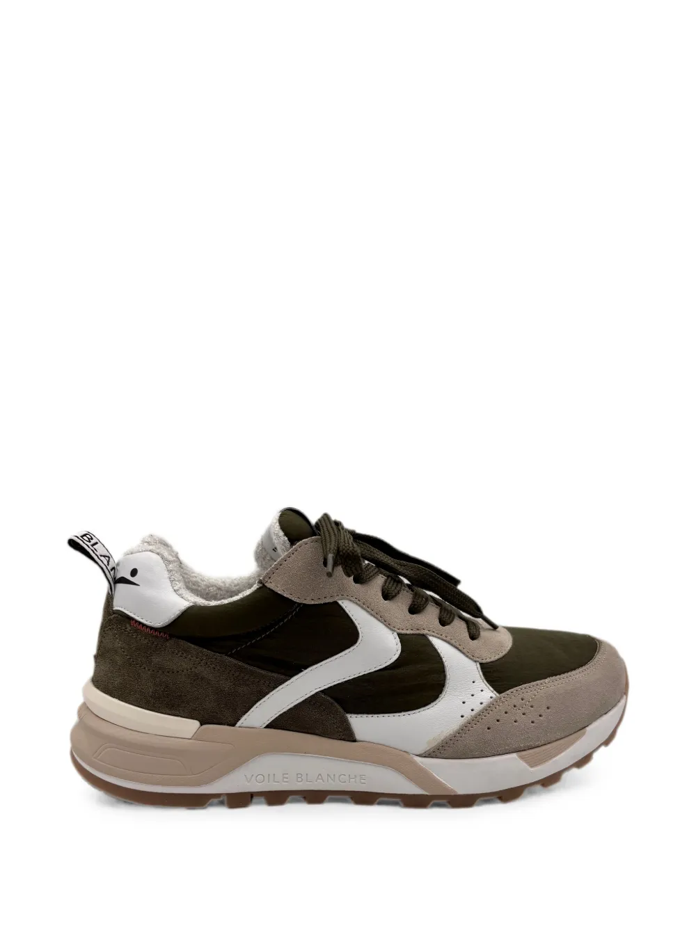 Voile Blanche Sneakers mit Wildledereinsätzen – Grün (MAGGSUEDENYLON)
