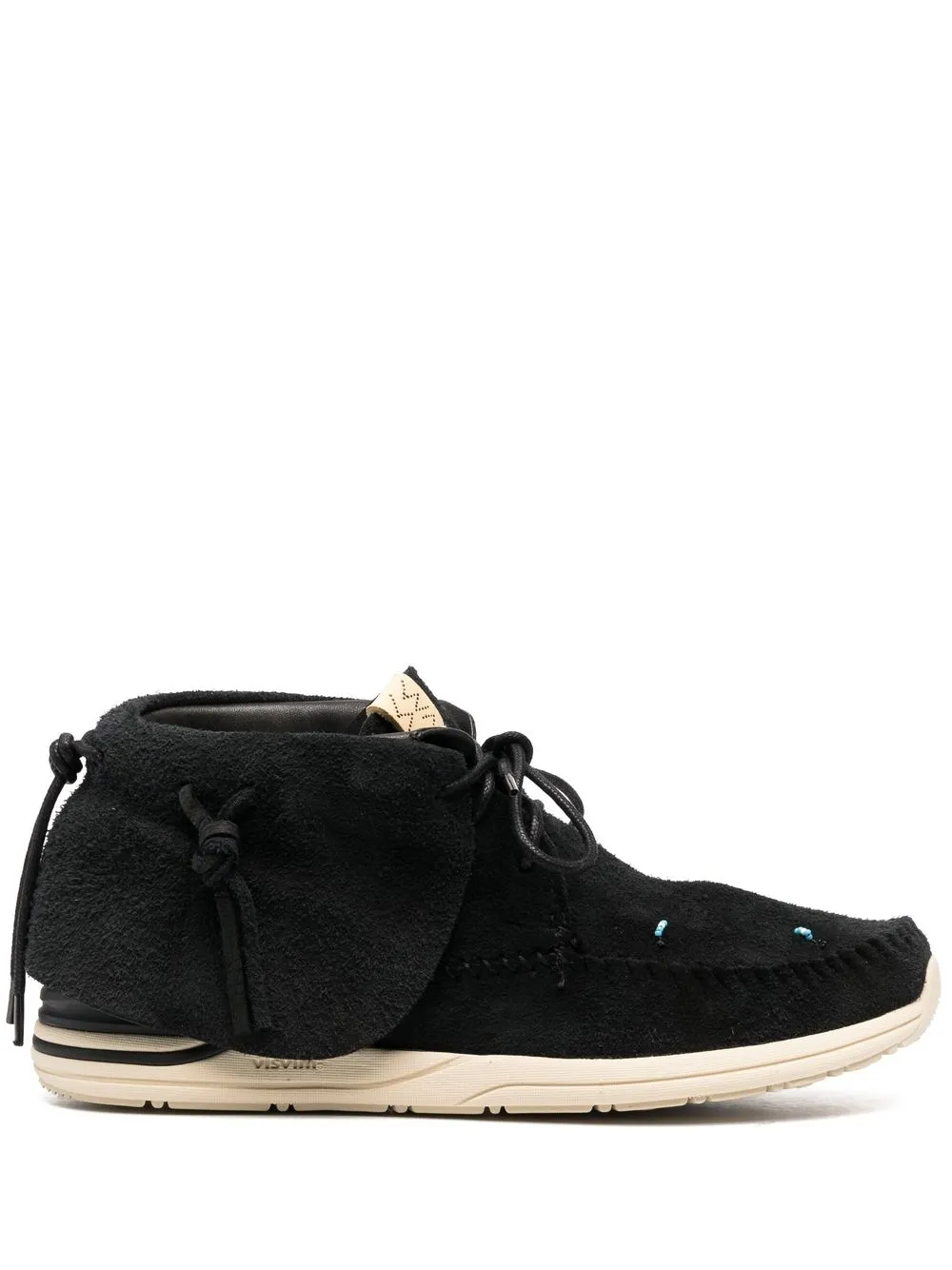 visvim Lhamo Folk Sneakers aus Wildleder – Schwarz (0123102002002)