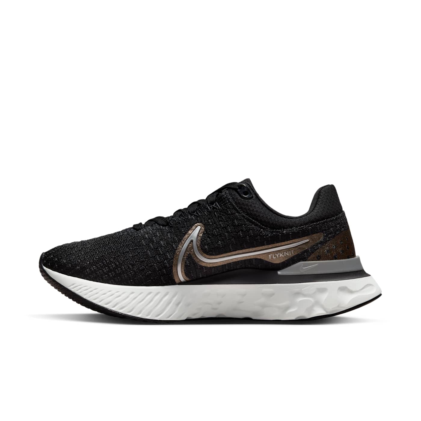 Nike React Infinity Run Flyknit 3 Black Metallic Copper (DD3024-009)