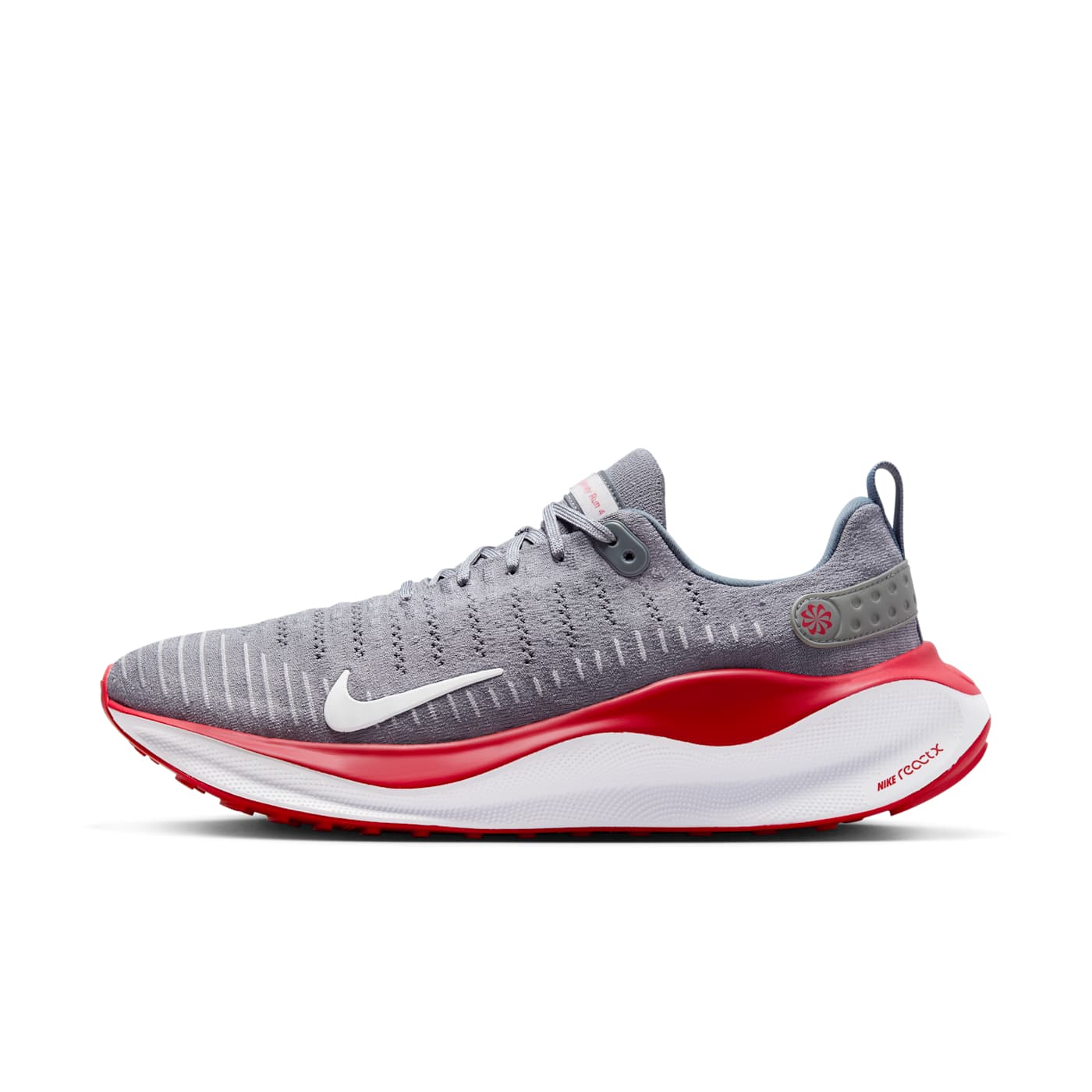 Nike ReactX Infinity Run 4 Cool Grey University Red White (FJ1221-019)