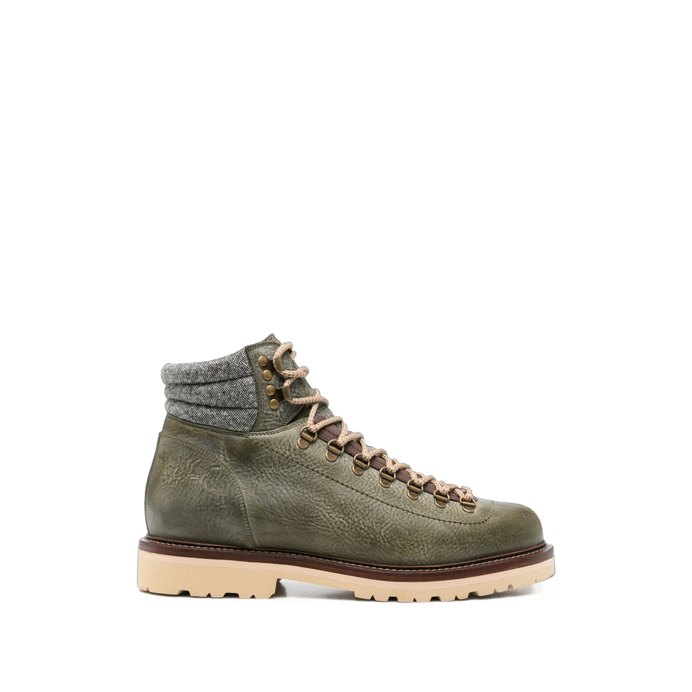 Brunello Cucinelli Lace-up Panelled “Green” (MZURCCS890 CMR73)