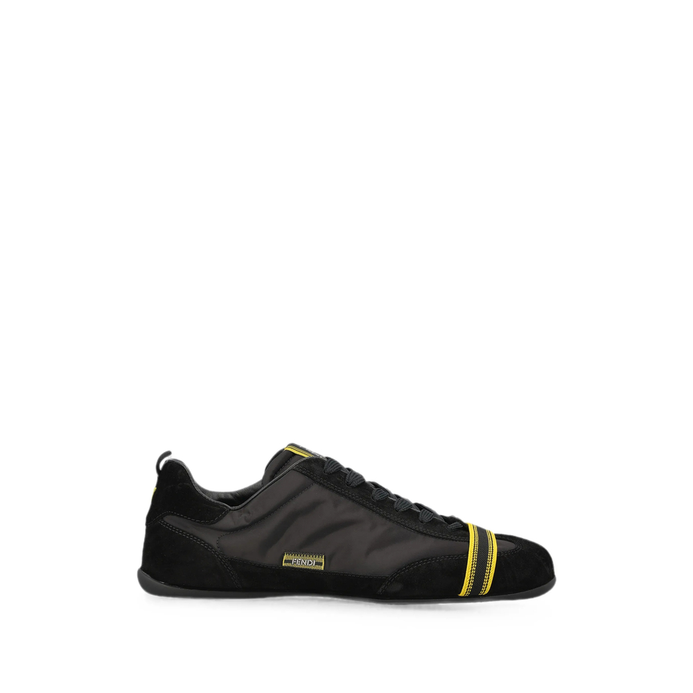 Fendi Wrap Black Suede and Fabric Low-top “Black” (AY0T 7E1968 F08M4)