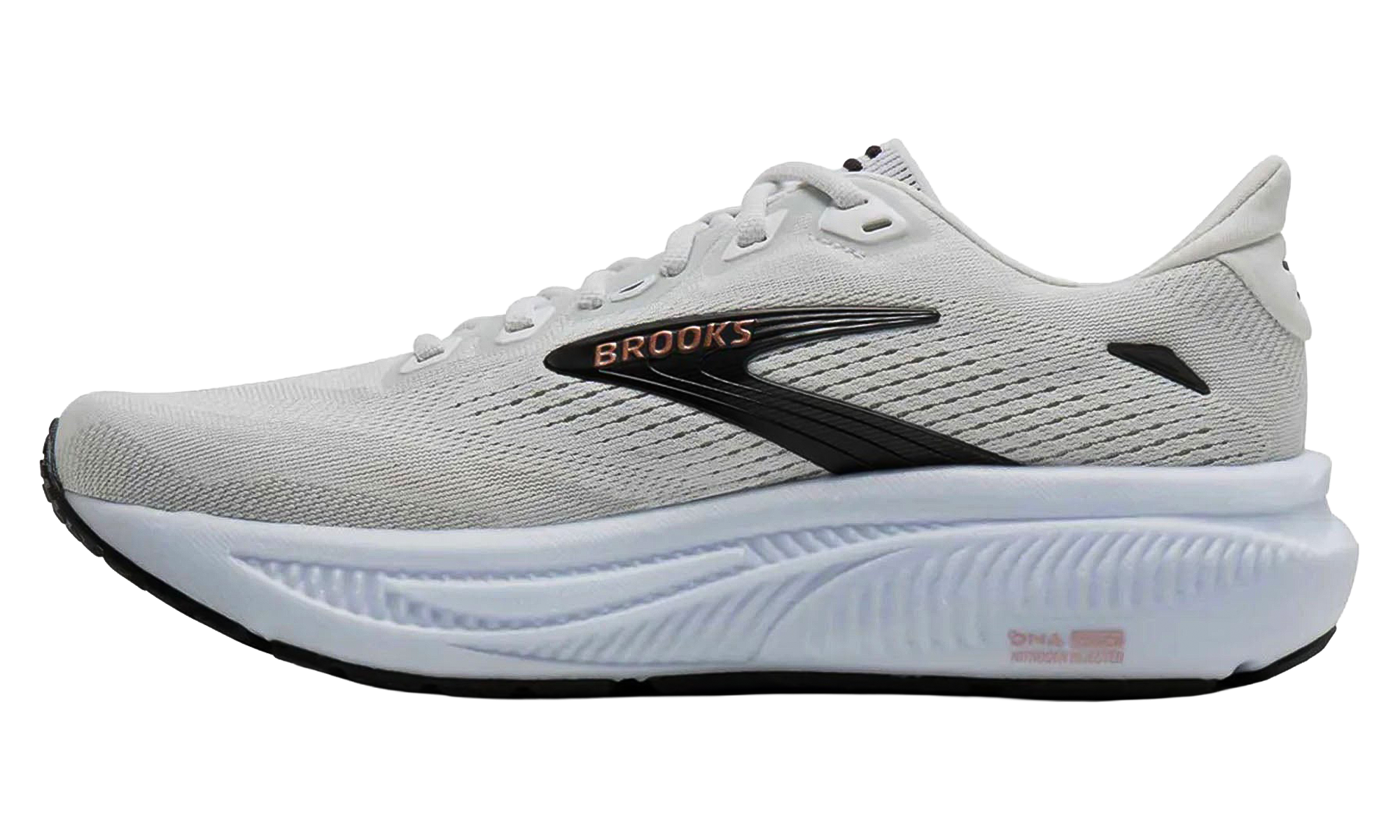 Brooks Ghost 18 Womens “White/Black/Rose Gold” (120482-1B5)